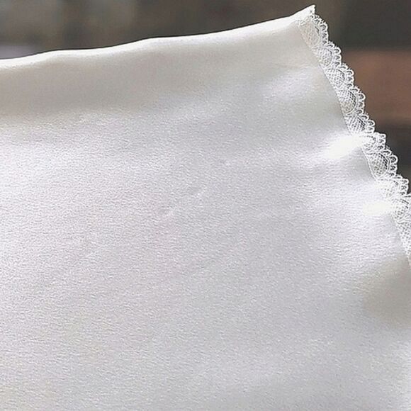 Vtg 90ās silky ivory laceātank camisole - Picture 13 of 14